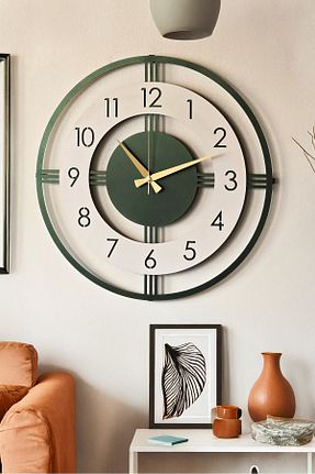 ساعت دیواری سبز 48 * 48 LUPOKRAFT - کد 903546857