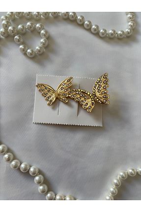 گیره سر طلائی زنانه سنگ کریستال Butik - کد 903566560