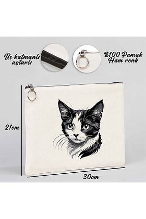 کیف پورتفوی و کلاچ سفید زنانه Beyaz Penguen - کد 904688606