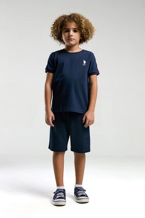 ست بالاتنه و پائین تنه سرمه ای بچه گانه %100 پنبه U.S. Polo Assn. - کد 904700094