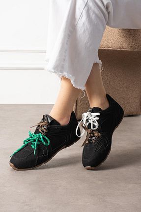 کفش اسنیکر مشکی زنانه جیر ShoeTek - کد 903604221