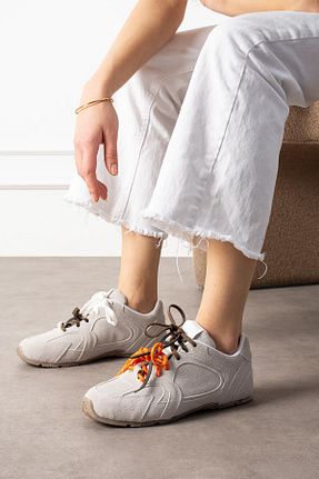 کفش اسنیکر طوسی زنانه جیر ShoeTek - کد 903604215