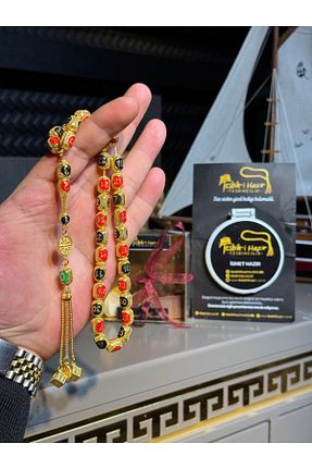 تسبیح طلائی سنگ طبیعی Tesbih-i Hazır Tesbihçilik - کد 903604843