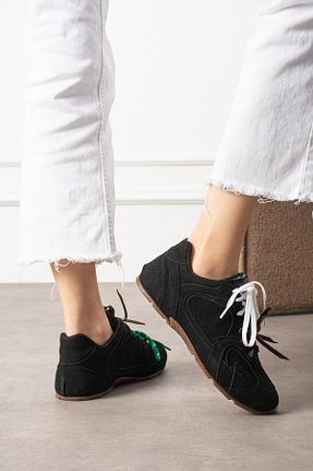 کفش اسنیکر مشکی زنانه جیر ShoeTek - کد 903604221