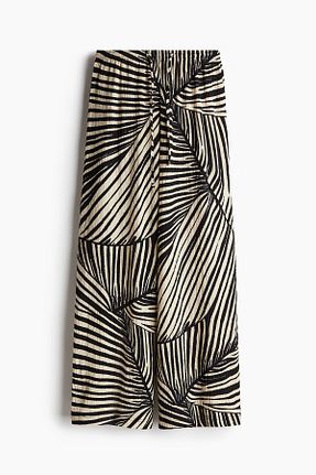 شلوار مشکی زنانه کتان H&M - کد 903627447