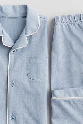 ست لباس راحتی آبی بچه گانه ساده H&M - کد 904738308