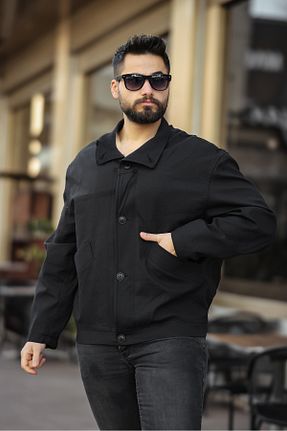کت مشکی مردانه اورسایز Genel Markalar - کد 903633567