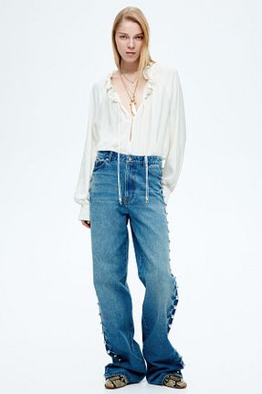 بلوز زنانه ساده H&M - کد 903628236