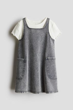 لباس طوسی بچه گانه بافتنی H&M - کد 903627529