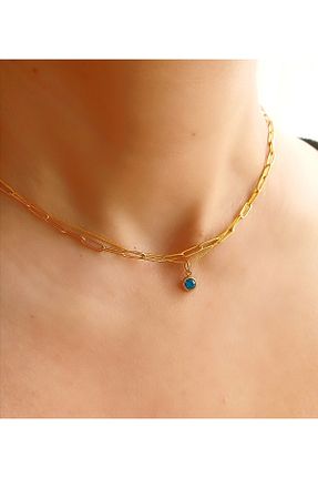 گردنبند استیل ( فولاد ) آبی استیل (فولاد) TREND - کد 903692481