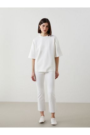 تیشرت نباتی زنانه رگولار LC Waikiki - کد 903700821
