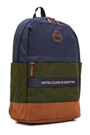 کیف مدرسه سرمه ای بچه گانه پارچه ای United Colors of Benetton - کد 903748193