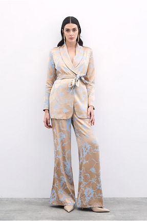 شلوار آبی زنانه پلی استر Sateen - کد 903749258
