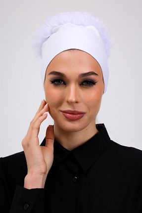 کلاه شنای حجاب سفید زنانه Loggia - کد 903754029