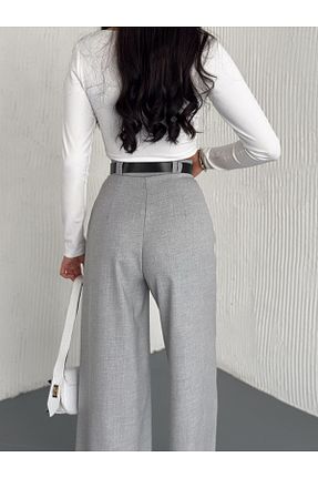 شلوار حجاب طوسی زنانه پنبه پلی استر Winmoda34 - کد 903759516
