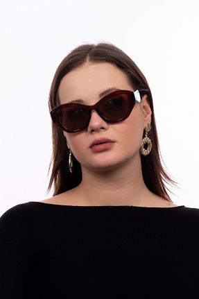 عینک آفتابی قهوه ای زنانه 52 GlimmerGroove - کد 903759688