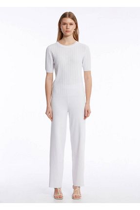 بلوز سفید زنانه رگولار Knitss - کد 903765104