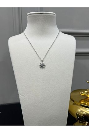 گردنبند جواهر طوسی زنانه استیل ضد زنگ Store - کد 894203377