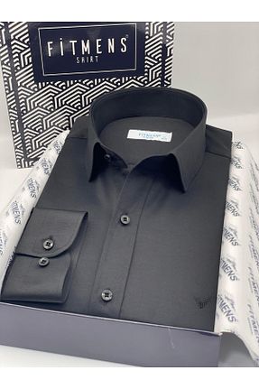 پیراهن مشکی مردانه Relaxed Fitmens - کد 732022524