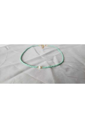 گردنبند جواهر فیروزه ای زنانه شیشه Chellomood - کد 903788309