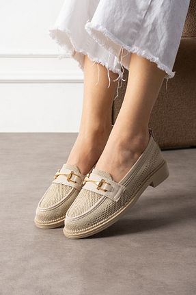 بابت بژ زنانه پارچه ای ŞNG Ayakkabı - کد 903781861