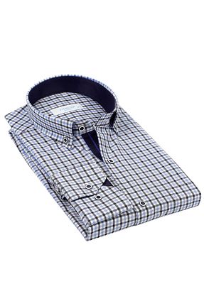 پیراهن آبی مردانه Relaxed Fitmens - کد 308642025
