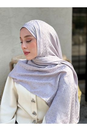 شال طوسی زنانه پنبه ای Modakaşmir - کد 903779473