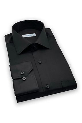 پیراهن مشکی مردانه Relaxed Fitmens - کد 378771918