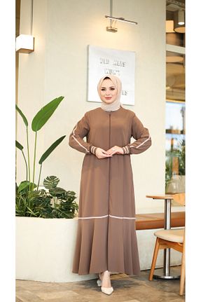 کلاه و ابایا بژ زنانه پنبه پلی استر Moda İncir - کد 903777216