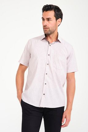 پیراهن قهوه ای مردانه Relaxed Fitmens - کد 303750210
