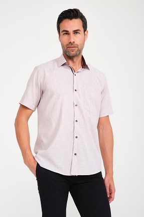 پیراهن قهوه ای مردانه Relaxed Fitmens - کد 303750210