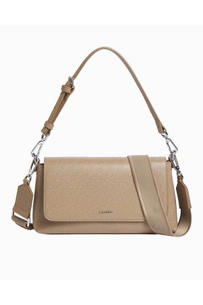 کیف دوشی بژ زنانه پلی استر Calvin Klein - کد 883426701