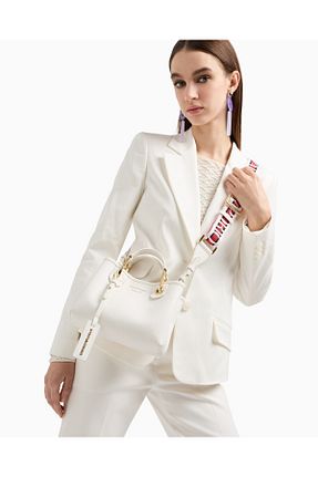 کیف دوشی سفید زنانه Emporio Armani - کد 904942402