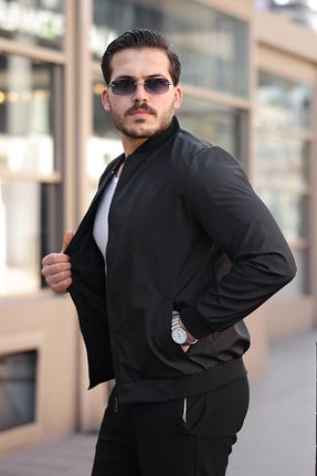 کاپشن مشکی مردانه اسلیم فیت ByTrend - کد 903800998