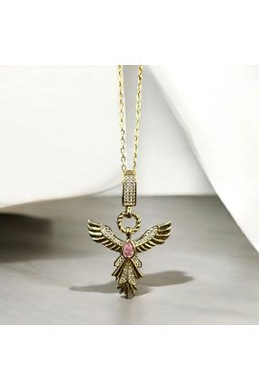 گردنبند استیل ( فولاد ) زرد زنانه استیل (فولاد) Store - کد 903796676