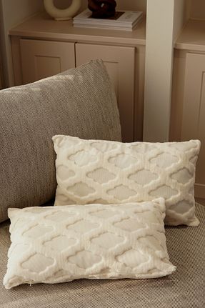 کوسن و روکش کوسن بژ مخملی Pilloveland - کد 903820056