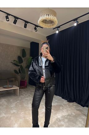 شلوار جین مشکی زنانه پاچه تنگ Meyco Butik - کد 904974542