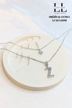 گردنبند استیل ( فولاد ) طوسی زنانه استیل ضد زنگ Luxe Loom Zarafetin Işıltısı - کد 903813595