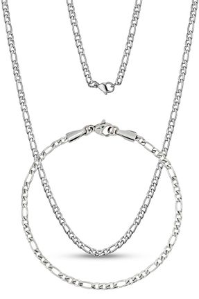 گردنبند استیل ( فولاد ) سفید مردانه استیل (فولاد) Takı Dükkanı - کد 819042087