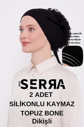 کلاه شنای حجاب مشکی زنانه HTC Serra - کد 903820484