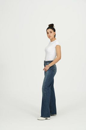 شلوار جین آبی زنانه پاچه ساده Sora Wear - کد 903822522