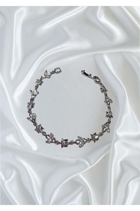 دستبند استیل (فولاد) طوسی زنانه استیل (فولاد) Magic Steel - کد 903815392