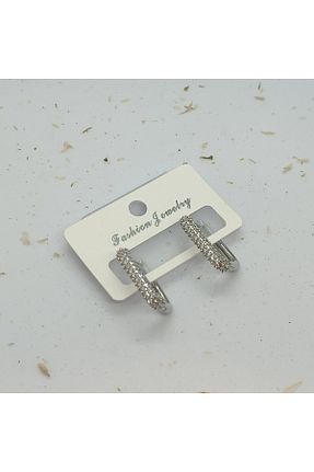 گوشواره استیل (فولاد) طوسی استیل (فولاد) FASHİON JEWELRY - کد 903816383