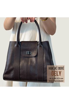 کیف دوشی قهوه ای زنانه چرم خالص wearme - کد 903828258
