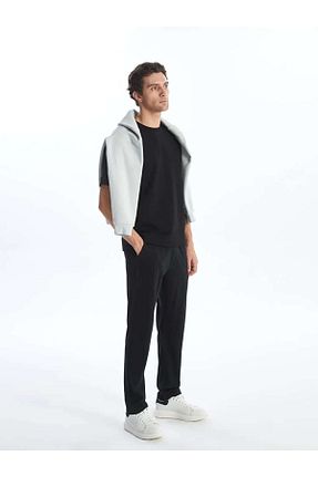 شلوار کرمگن مشکی مردانه رگولار LC Waikiki - کد 903831606