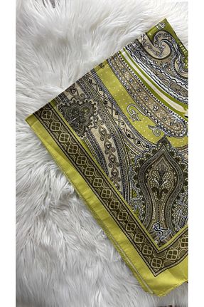 شال سبز زنانه پنبه ای helya scarf - کد 901701915