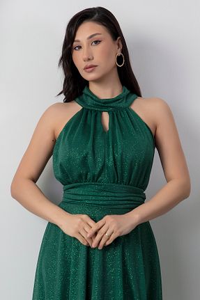 لباس مجلسی و فارغ التحصیلی سبز زنانه پلی استر PULLIMM - کد 322455819