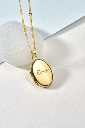 گردنبند نقره طلائی زنانه 925 عیار Nox Jewelry - کد 891236188