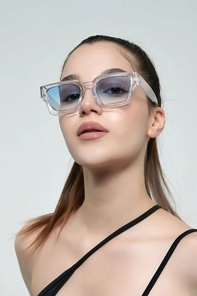 عینک آفتابی آبی زنانه UV400 TREND - کد 903885778