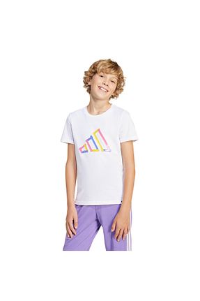 تیشرت اسپرت سفید بچه گانه رگولار adidas - کد 898854751